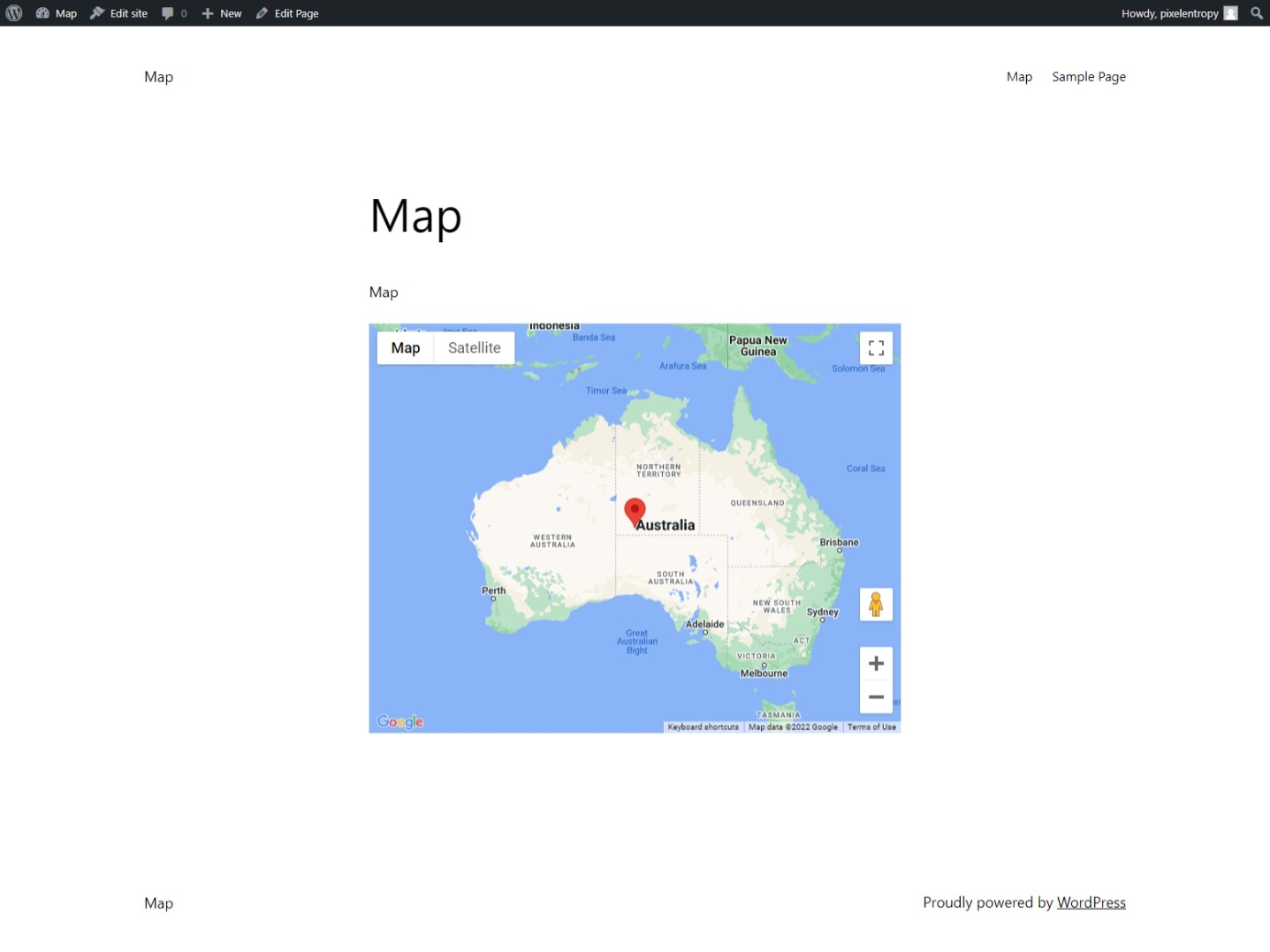 Wordpress google maps boilerplate